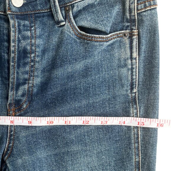 Free People Women’s Mid Rise Classic Straight Leg Jeans Blue Medium Wash Size 27 - Picture 7 of 16